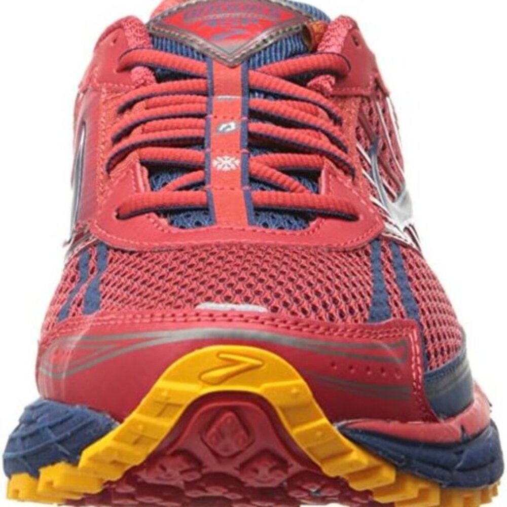 Brooks Red and Yellow Athletic Shoes with Cushioned Midsole